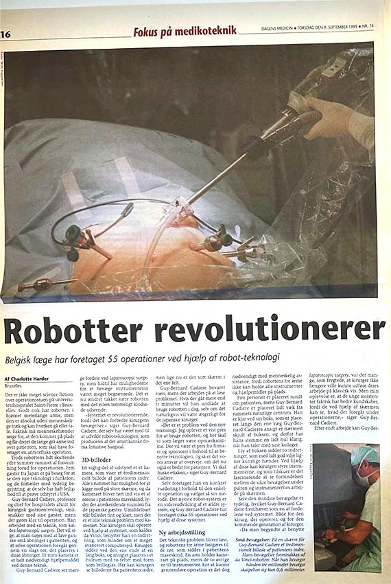 Robotter revolutionerer kirurgien