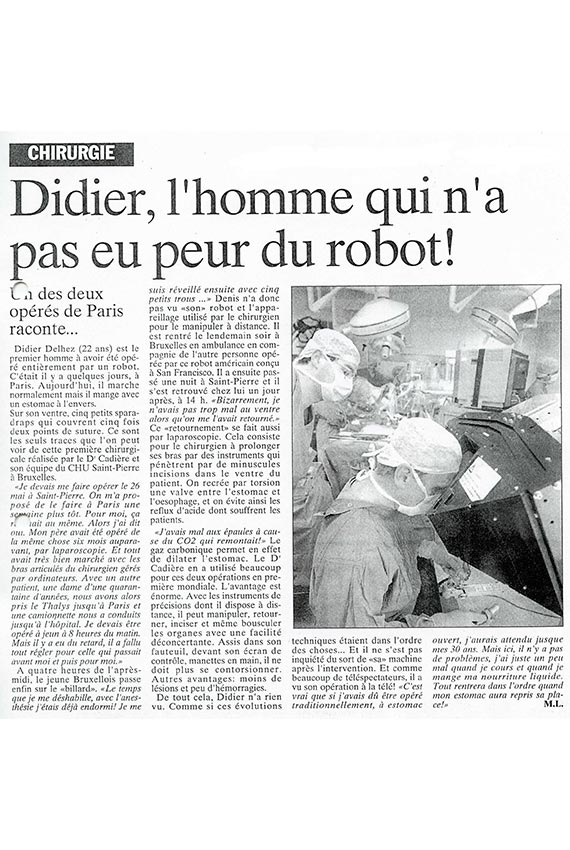 Didier, l’homme qui n’a pas peur du robot !