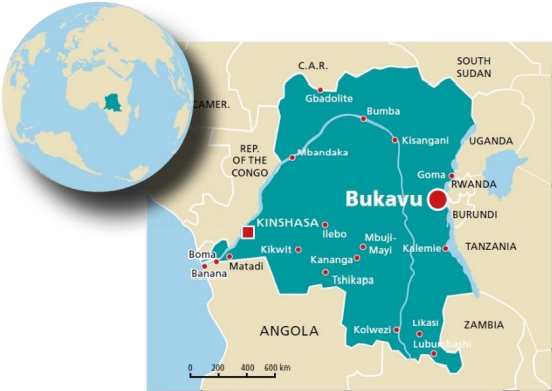 Bukavu, capitale de la province du Sud-Kivu